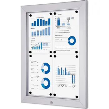 Venkovní uzamykatelná vitrína Alpha 4xA4