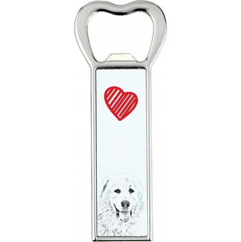 Otvírák Pyrenejský mastif - otvírák na lahve s motivem psa a Vaší fotografií