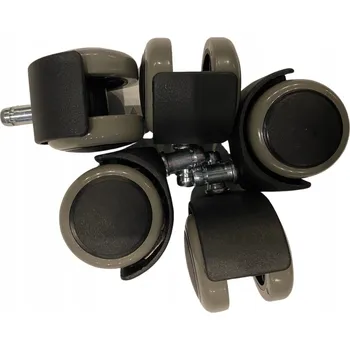 5 KUSŮ Silná KOLEČKA KM14/0/50 pro židle KŘESLA otočné KANCELÁŘSKÉ kaučuková