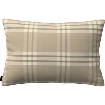 Polštář Povlak na polštář 60x40 mřížka béžová