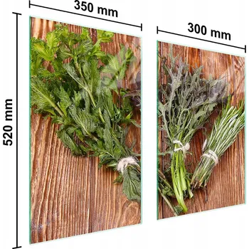 Kuchyňské prkénko Krájecí deska TMK ArtDeko sklo 2 ks