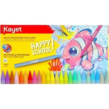 Pastelka 24 hliněných PASTELKY KAYET Graphion, VOSKOVÉ na svíčky