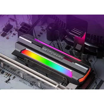 SSD disk Stop Aluminium ARGB M.2 SSD Chladič - Chlazení pro M.2 SSD