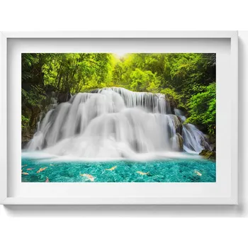 Obraz Moderní nástěnná dekorace Vodopád Huai Mae Khamin v Thajsku 70x50 cm