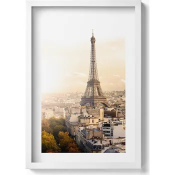Obraz Dekorativní nástěnný obraz do obýváku kuchyně Výhled na Eiffelovu věž 40x60 cm