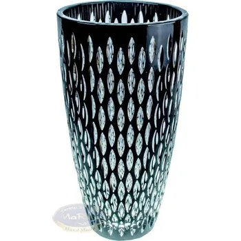 Váza Černá křišťálová váza 20 Pestka