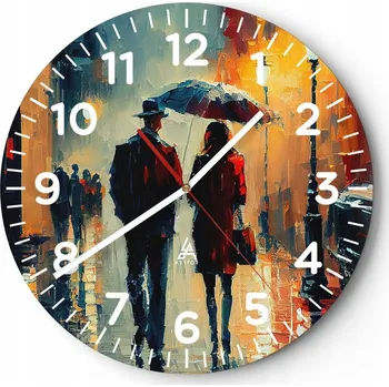 Hodiny Kuchyňské nástěnné hodiny 30x30 Romantika Moderní Skleněné hodiny do obýváku Tiché