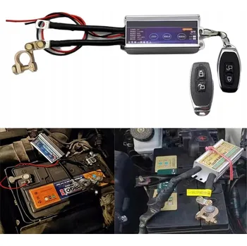Autobaterie Dálkový automatický odpojovač baterie 12V 200A + 2x dálkové ovládání