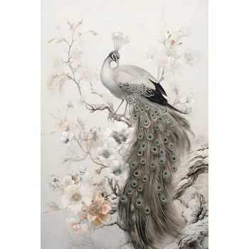 Plakát Plakát Páví Grácie bez rámu 61 x 90,5 cm