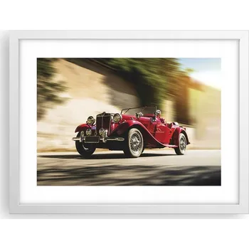 Obraz Obraz plakát v bílém rámu do obýváku 40x30 auto foto plakáty na zeď