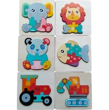 Dřevěná hračka Dřevěná Hračka - PUZZLE, skládačka - Rybka