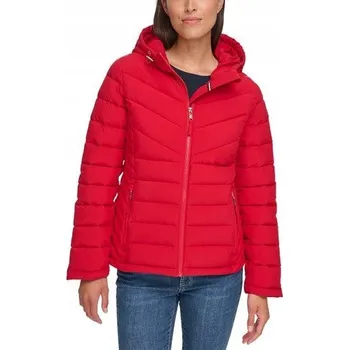 Tommy Hilfiger dámská zimní bunda červená M