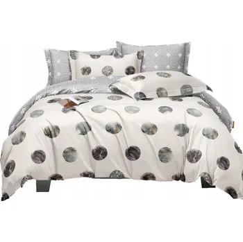 Povlečení SADA POVLEČENÍ 200x220 BAVLNĚNÝ SATÉN POVLEČENÍ NA POLŠTÁŘE 70x80