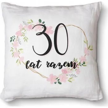 Obraz Měkký foto polštář s s potiskem jako dárek 40x40 - 30 let spolu