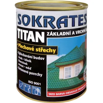 barva na kov BUILDING PLAST - Sokrates SOKRATES Titan Varianta: SOKRATES Titan 0840 červenohnědá 0,7 kg