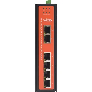 Switch WI-PS206-I V2 - 4FE + 2FE Outdoor HiPoE 90W switch, 250m, 180W