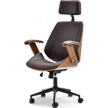 Křeslo Mebel Partner Franc (ořech + černá)