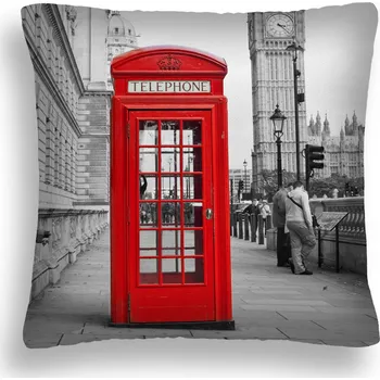 Polštář POLŠTÁŘ MX 06 TELEFONNÍ BUDKA LONDÝN 40X40