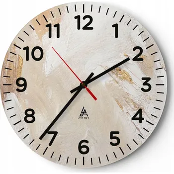 Hodiny Kuchyňské nástěnné hodiny 30x30 Minimalistické Moderní Skleněné hodiny Tiché