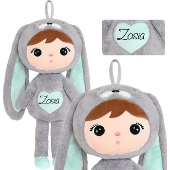 Panenka Šedo-mentolový Králíček Metoo Panenka s jménem