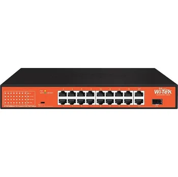 Switch WI-PS518GH - 16FE + 1Combo SFP + 1GE PoE switch, 250m, 150W