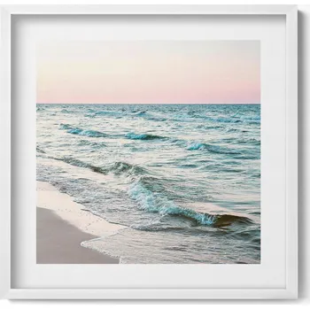 Obraz Dekorativní nástěnný obraz do pokoje Romantická krajina mořských vln 50x50 cm