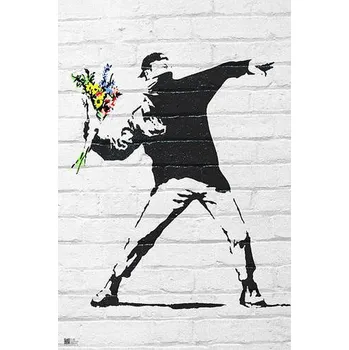 Obraz Plakát Banksy - Nepokoje (bez rámu) 61 x 91,5 cm
