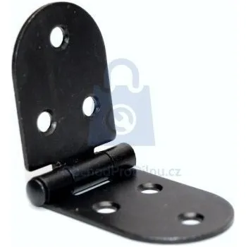 Tesařské kování Závěs stavební oblý Z13, černý pozink 80 x 30 mm, balení 12 ks