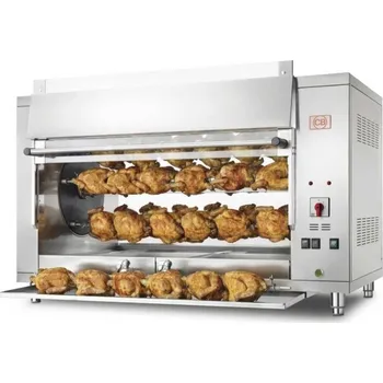 Kuchyňský gril CB srl GRIL NA KUŘATA PLANETÁRNÍ P10/5(30P) - PLYNOVÝ