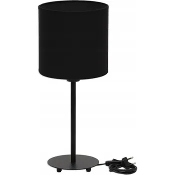 Lampička Noční lampa Stolní lampička 50 cm Loft LED E27 Černé bavlna stínidlo 20 cm