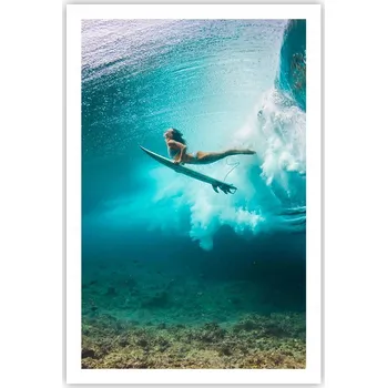 Obraz Obraz plakát do obýváku, ložnice 61x91 surfing plakáty na zeď bez rámu