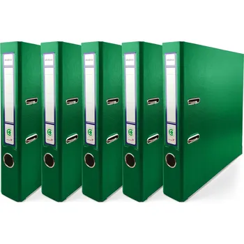 Pákový pořadač A4 EKOBOX 50mm ZELENÝ 5 ks