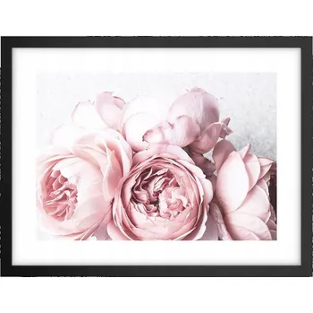 Obraz Obraz plakát v černém rámu do obýváku 40x30 květiny foto plakáty na zeď