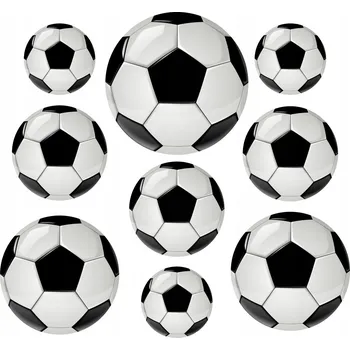 Obraz Nálepky na zeď Drukant Fotbalové míče 155x50 cm