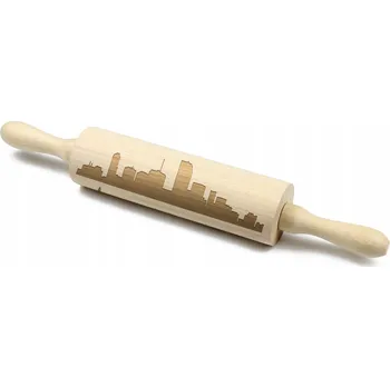 Váleček na těsto Města - gravírovaný váleček na těsto, pro milovníky pečení, Art-Do