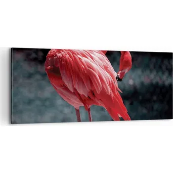 Obraz Foto obraz na plátně canvas 100x40 plameňák do obýváku ložnice na zeď velký