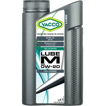Motorový olej Yacco LUBE M 0W-20 *1l