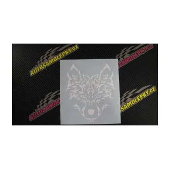 Polep vozidla Vlk 005 (09 - bílá) SAMOLEPKA NA AUTO, NÁLEPKA, FÓLIE, POLEP, TUNING, VLASTNÍ TEXT, TISK, AUTOSAMOLEPKY.cz, POLEPY, OBRÁZEK, LOGO, 3D STICKERS