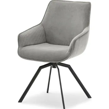 Křeslo Mebel Partner Liam (šedá + černá)
