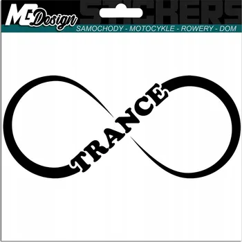 Samolepicí dekorace na vozidlo NÁLEPKA na auto NEKONEČNO TRANCE 7x17