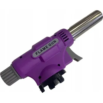 Turistický vařič Plynový hořák Alpen Camping s automatickým zapalováním a regulací, černý