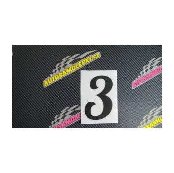 Polep vozidla Startovní číslo 3 typ 3 (17 - šedá) SAMOLEPKA NA AUTO, NÁLEPKA, FÓLIE, POLEP, TUNING, VLASTNÍ TEXT, TISK, AUTOSAMOLEPKY.cz, POLEPY, OBRÁZEK, LOGO, 3D STICKERS