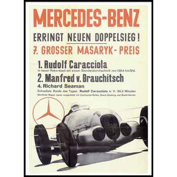 Obraz Plakát SPORT MERCEDES BENZ bez rámu 42 x 59,4 cm