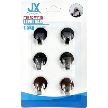 Věšák Samolepicí kovové věšáky na ručníky x 6 držáků do kuchyně a koupelny