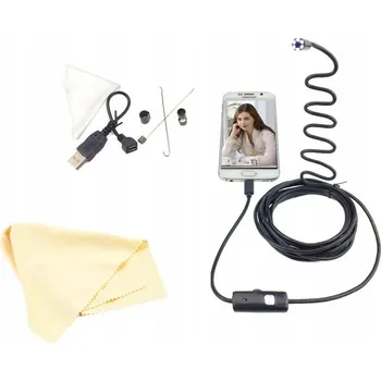 IP kamera Endoskopická INSPEKČNÍ KAMERA USB 5M Flexibilní Pevná pro Telefon Smartphone