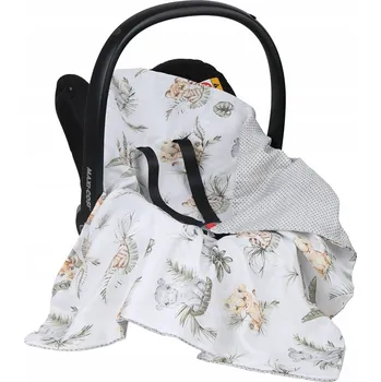 Zavinovačka BABYMAM MUŠELÍNOVÝ ZAVINOVAČKA DEKA NOSÍTKA AUTOSEDAČKY