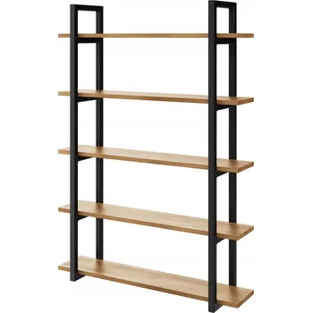 police Závěsná police industrial loft dubová na knihy D5 60 cm