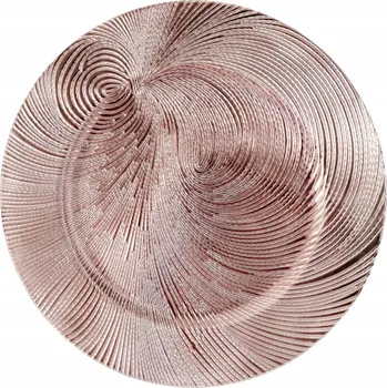 Talíř PROSTÍRÁNÍ POD TALÍŘ ROSE GOLD ZÁKLADNA POD TALÍŘ Ø 33 cm tác KP0469C