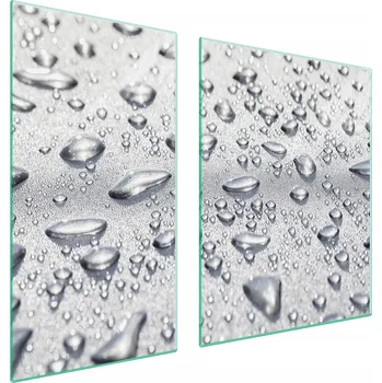 Obraz SKLENĚNÁ OCHRANNÁ DESKA NA SPORÁK 90x52 KAPKY TVRZENÉ SKLO