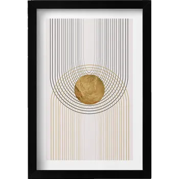 Obraz Dekorativní nástěnný obraz s grafikou Boho, abstraktní minimalistický styl, 20x30 cm